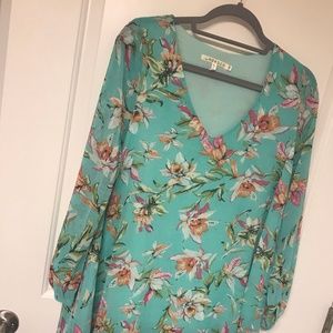Floral chiffon dress